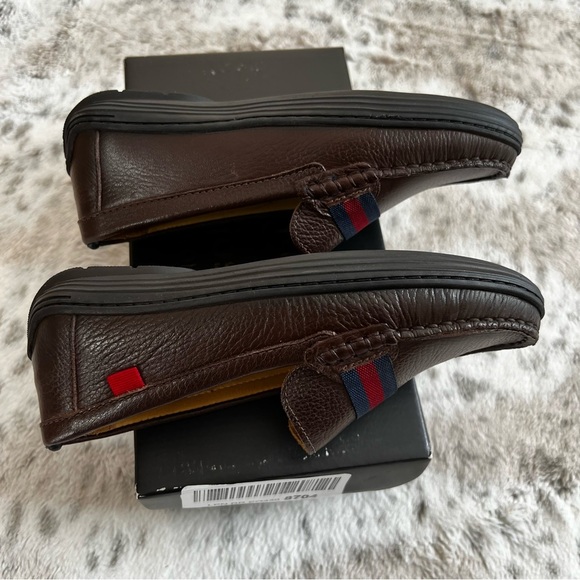 NIB Mark Joseph New York Boys Slip On Brown Leather Loafers, sz 1.5 - Picture 6 of 11